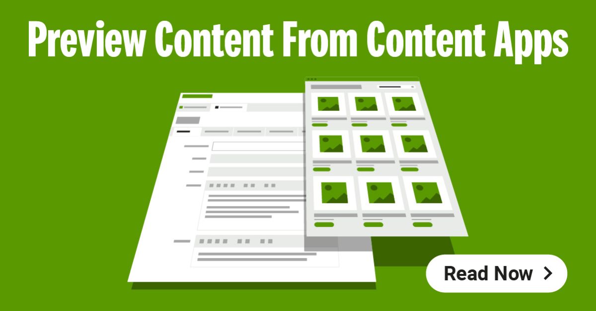 Previewing Structured Content From Content Apps | Magnolia DXP
