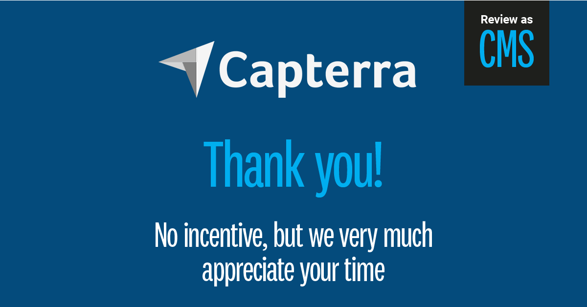 Capterra Crowd Thanks CMS