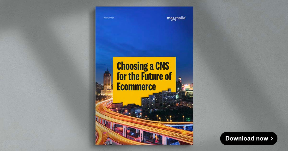 Whitepaper "Choosing a CMS for the Future of Ecommerce"