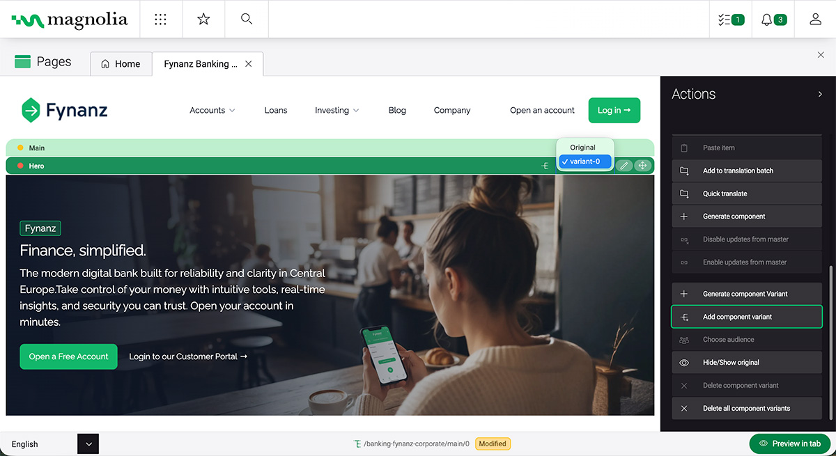 Fynanz demo - variant-0