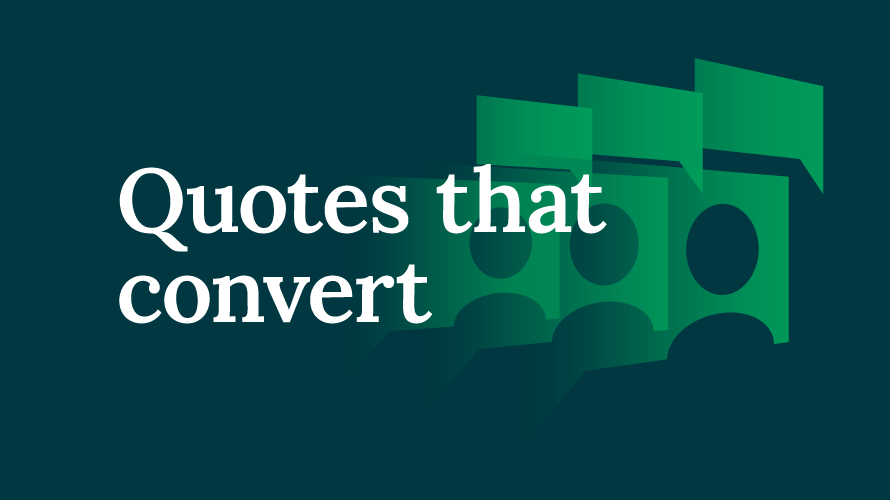 Quotes that convert