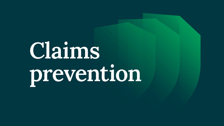 Claims prevention